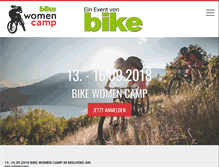 Tablet Screenshot of bike-women.de